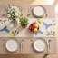 Chemin de table beige à motif floral brodé à la chaîne - 13 x 72 pouces Décoration de table de salle à manger pour la maison