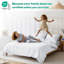 Ensemble de housse de couette 100% coton percale uni - Comprend 1 housse de couette et 2 taies décoratives-128537759-128537758