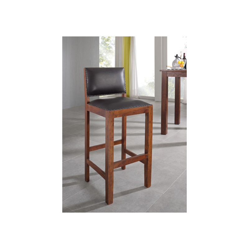 Oxford Upholstered Counter Stool with Solid Wood Frame
