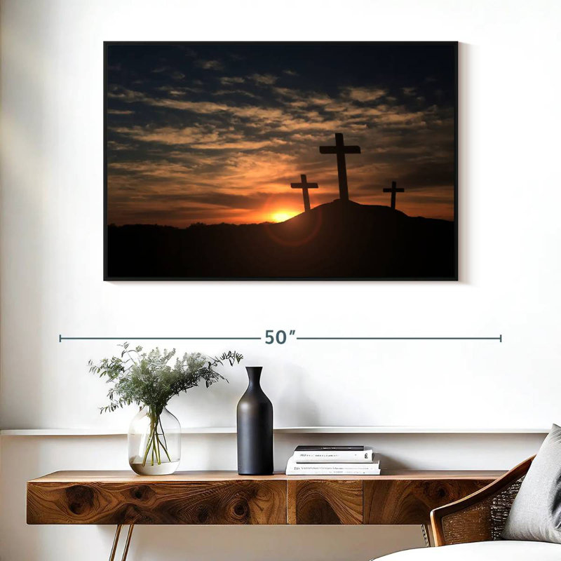 Adella Cross Silhouettes, 27" H x 40" W