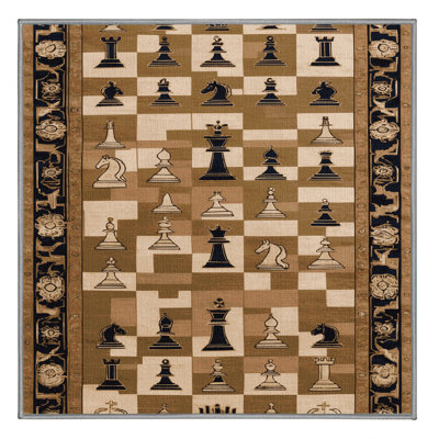 Machine Washable French Brown Area Rug
