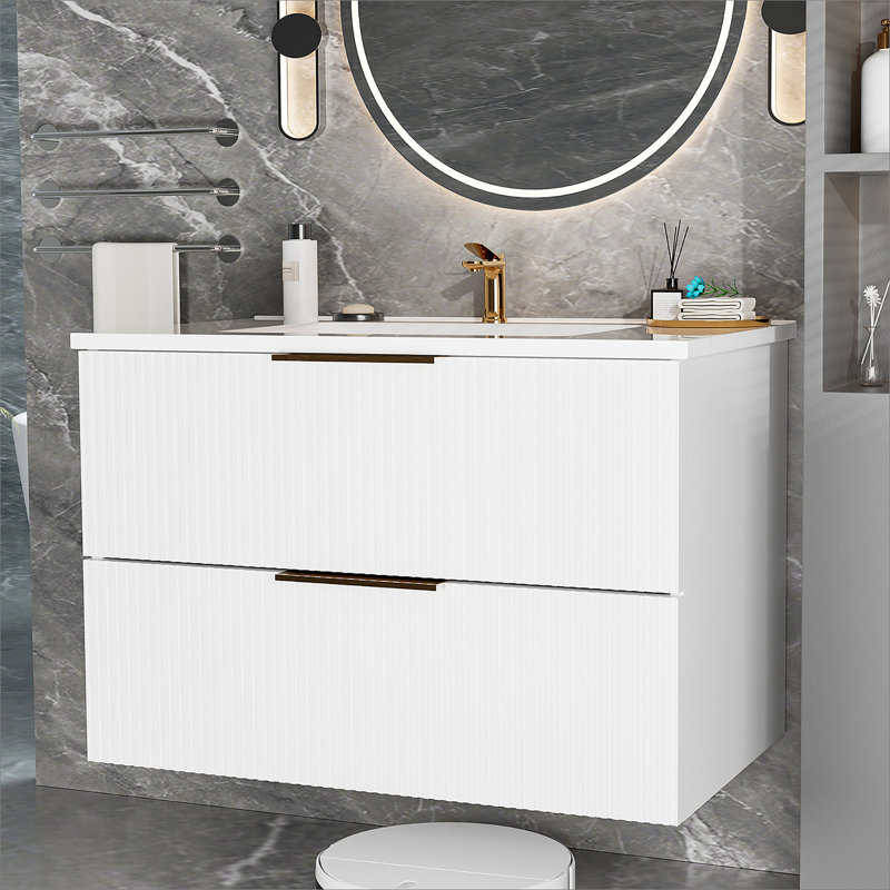 Bathroom Cabinet With Two Storage Drawers