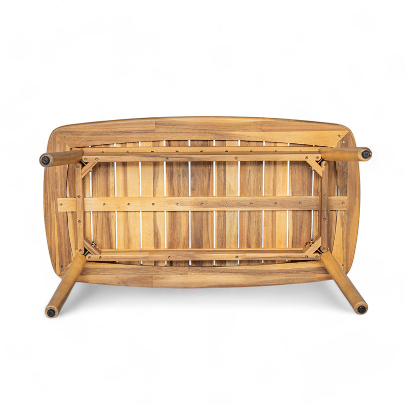Douglas Outdoor 2-Piece Acacia Wood Conversation Set