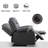 37.1" Wide Modern and Super Soft Overstuffed Power Standard Recliner with Padded Armrest-327121007