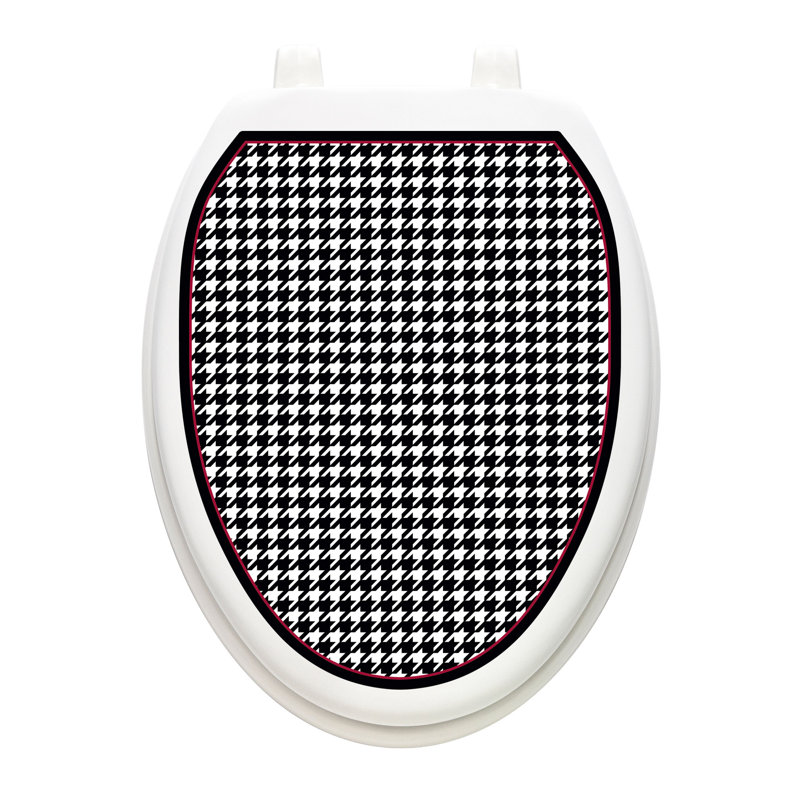 Décalcomanie de siège de toilette géométrique Hound, Allongé