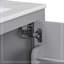 Meuble-lavabo de salle de bain avec lavabo simple, armoire encastrée combinée-1966657544