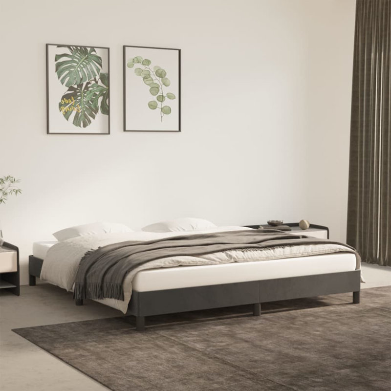 Hinal Bed, Dark Grey, UK Super King - DE 180 x 200 cm