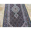 Tapis de couloir noir / rouge noué à la main de conception unique 2 pi 6 po x 8 pi 1 po Harrogate