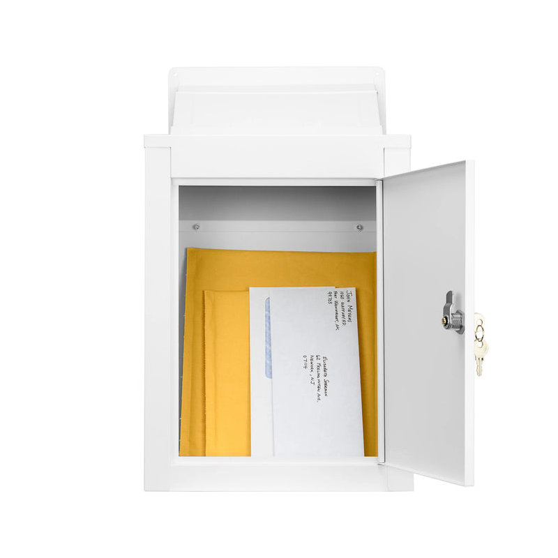 Through-The-Wall Drop Box with Adjustable Chute