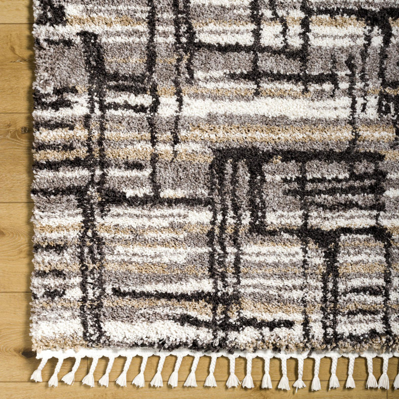 Abstract Indoor Rug, Rectangle 9'2" x 12'