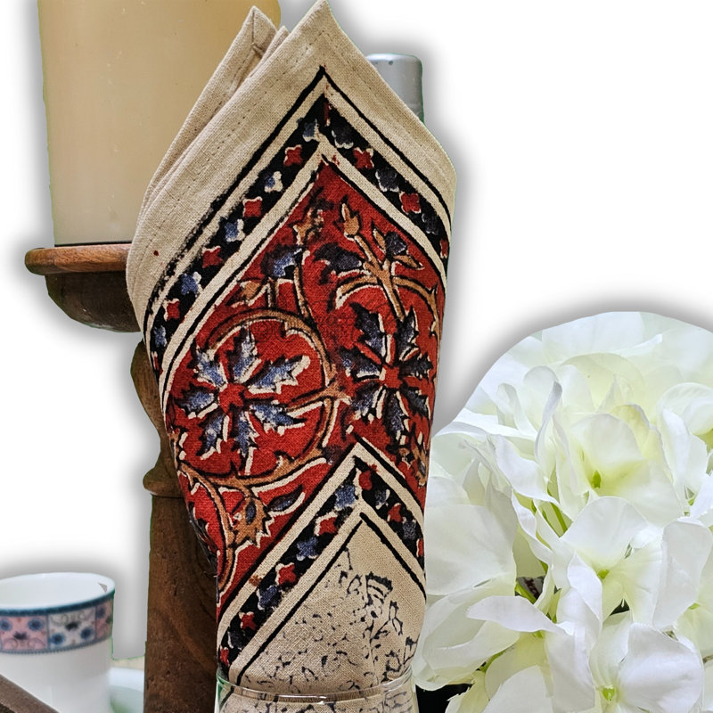 Ensemble de quatre serviettes de table en coton Grigsby
