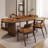 Brown Oval Solid Wood Dining table, kitchen table for dining room-63947004