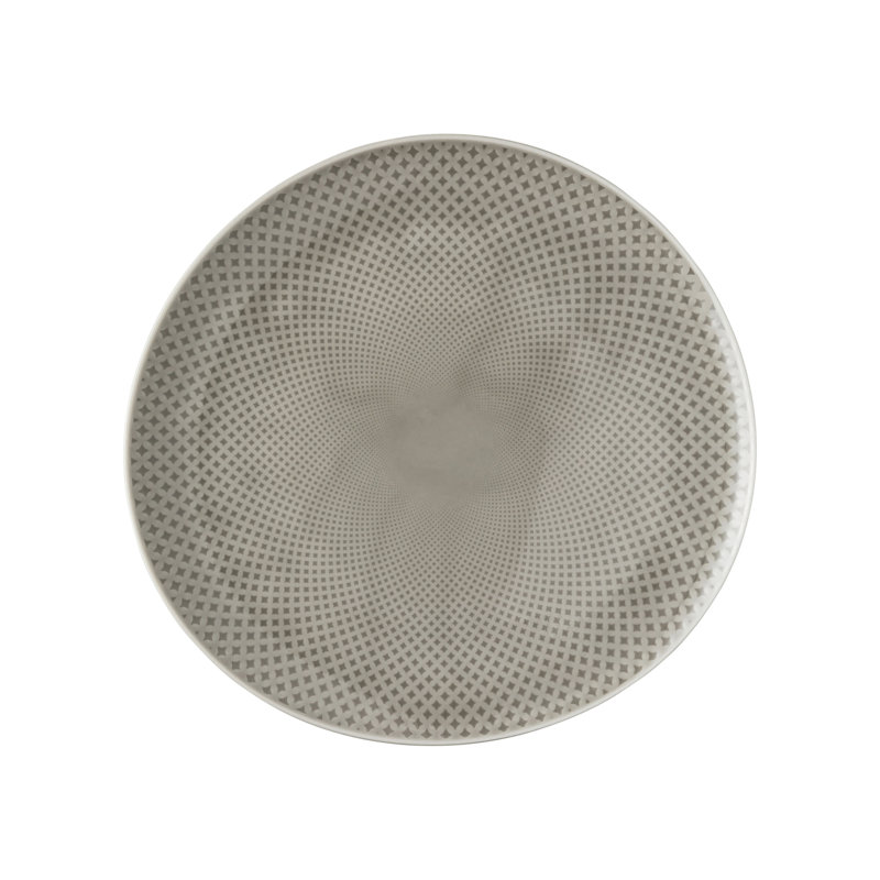 Junto Handmade Porcelain Dinner Plate, Pearl Gray