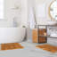 Sandcliff Checkered Cotton Non-Skid Machine Washable 2 Piece Bathroom Rug Set-1182882586