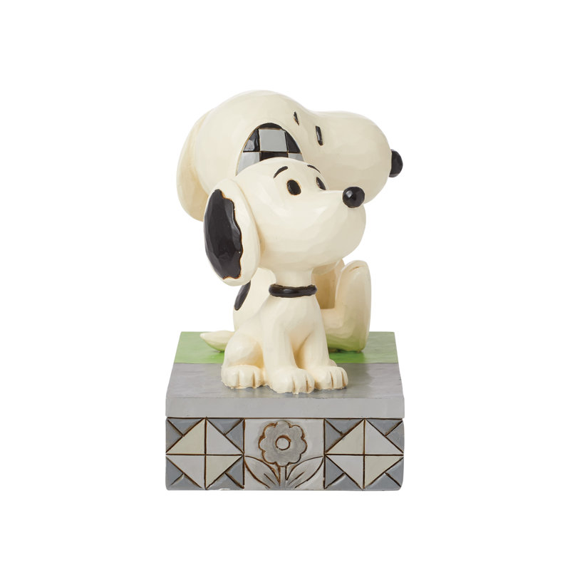 Figurine Peanuts par Jim Shore des années 1950 Snoopy & Today's Snoopy