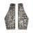 Set Of 2 8" Whittier Metal Flower Vase Bookends