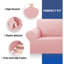 Housse extensible pour housse de causeuse, housses de canapé pour 2 canapés (55 po à 79 po) Canapé protecteur de meuble avec fond élastique pour enfants, chien. Jacquard à petits carreaux (moyen, rose)-1052489059-1052489058