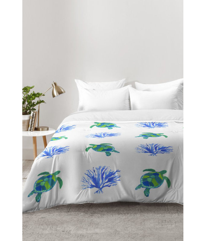 Laura Trevey Modern & Contemporary Polyester Comforter, Full/Queen Comforter + 2 Standard Shams