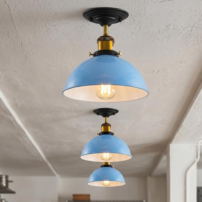 Semi Flush Mount, Blue