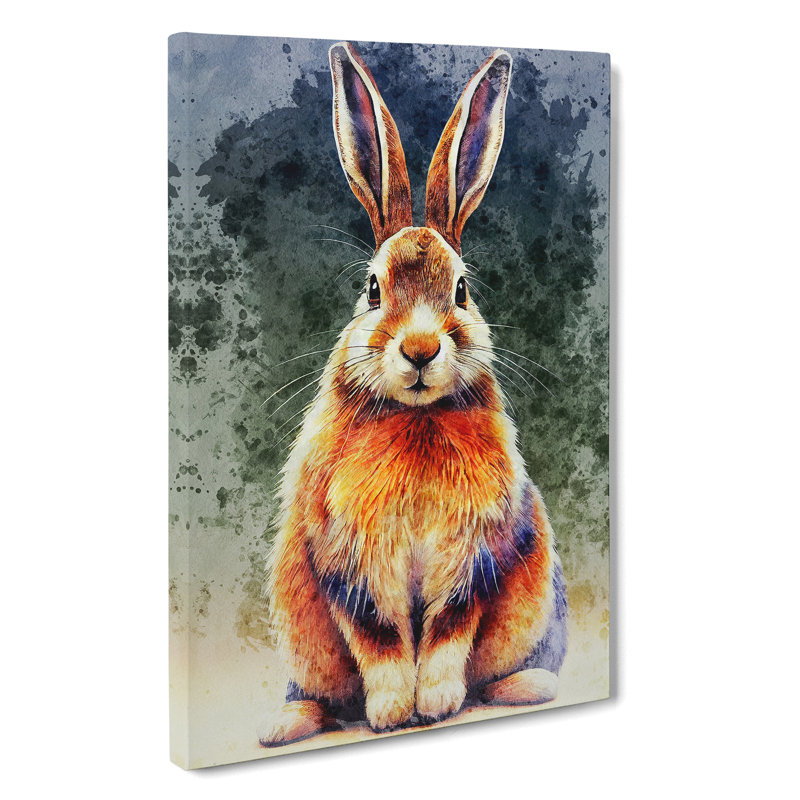 Portrait Of A Hare No.4 - Wrapped Canvas Print, 50cm H x 35cm W x 3cm D