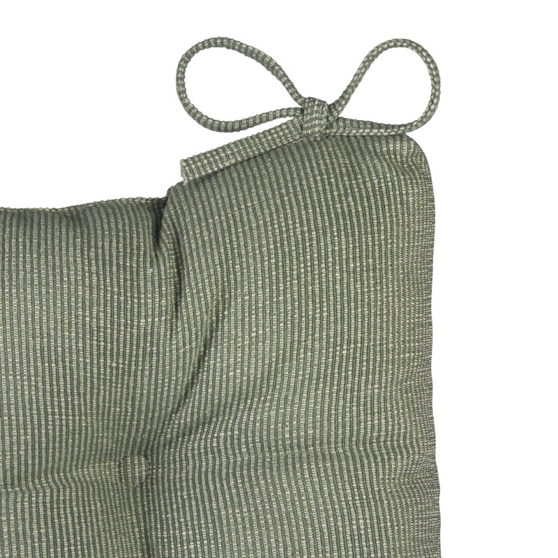 Ensemble de coussins de chaise berçante antidérapant, Polyester flammé céladon