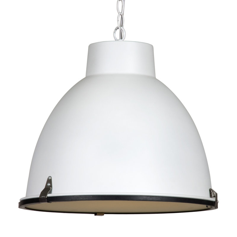 1 - Light Dome Pendant, Mat White