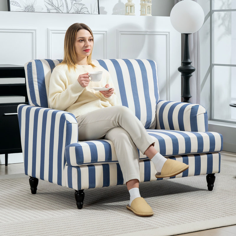 Velvet Armchair, Blue