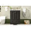 Ensemble de meuble-lavabo 24 po avec lavabo en céramique, armoire de rangement autoportante moderne avec poignées argentées, portes à fermeture douce-449829344