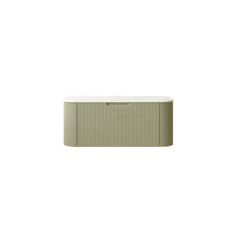Armoire murale 36 po sans lavabo, avec tiroir, couleur vert clair, 36"