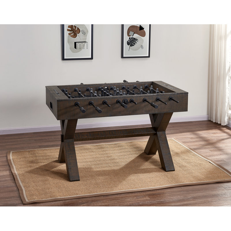 Homestead Cappuccino Rustic Foosball Table with Steel Rods