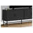 60-Inch TV Stand for TVs up to 89 Inches, Black Particle Board Media Console with Contemporary Design