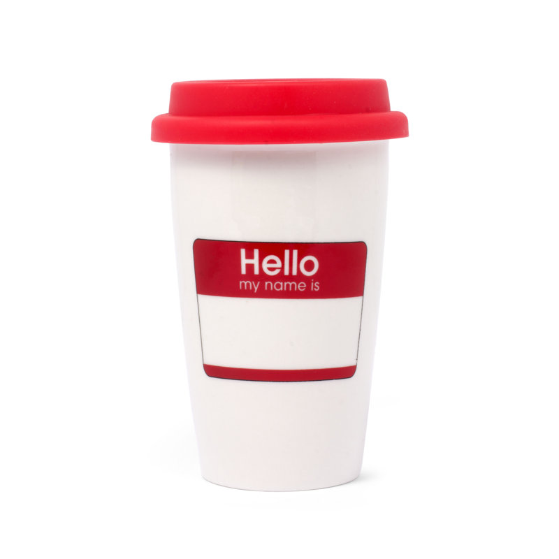 Thumbs Up Ceramic Travel Mug