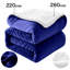 Sherpa Fleece Fur Thick Reversible Blanket Throw-119206504-121372412