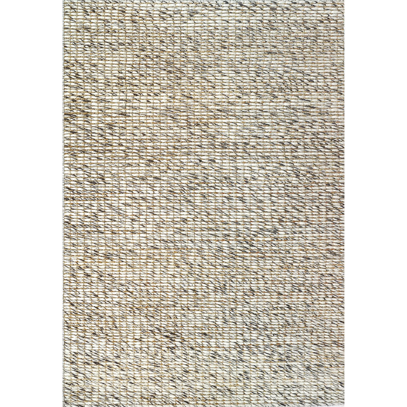 Tapis beige / gris tissé à la main Maxxen, Rectangle 8 pi x 10 pi
