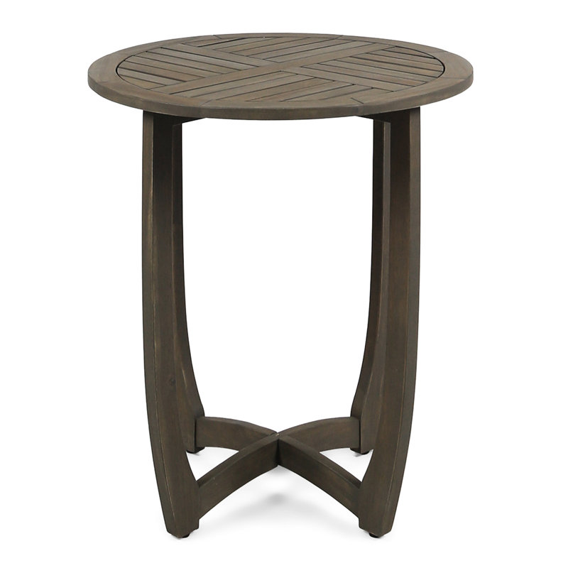 Table en bois rustique 27,5 po avec charisme gris