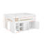Full Size Loft Bed With Cabinet-493180323