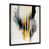 Impression noire sur toile encadrée sélectionné