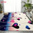 Heart Shaped Floral Print Area Rug, Modern Romantic Style, Machine Washable Non Slip, Indoor Home Decor for Living Room Bedroom Kids Balcony Apartment Cozy-129037040