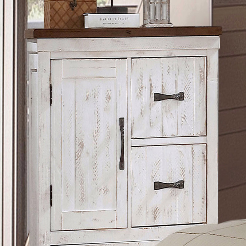 Commode en métal de style transitionnel moderne 1Pc avec quatre tiroirs et une planche de style armoire