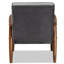 Fauteuil en polyester touffeté de 27,36 po de largeur Vanhook-1247452154
