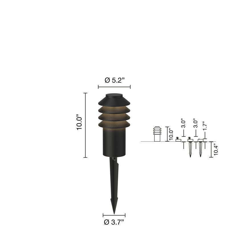 BYSTED GAR S LED 3K WO/ADP BLK BASE, 4000K