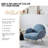 Modern  Accent Chair, Plush Sherpa Teddy Fabric Upholstered Armchair with Metal Legs, Mid-Century Inspired Living Room & Bedroom Chair, Comfortable Reading Chair for Home, Office or Lounge (Single Chair)-283137891