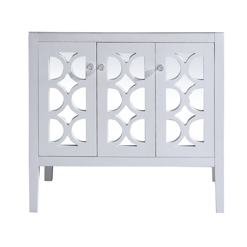 Base de meuble-lavabo simple 36 po Caballero, Blanc