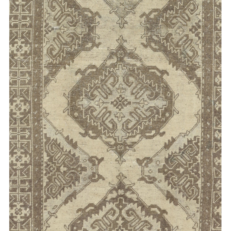 Keleh One-of-a-Kind 5'7" X 12'4" 1940s Runner Wool Area Rug in Beige