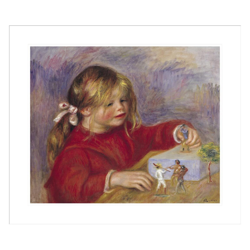 Claude Renoir (né en 1901) au jeu de Pierre-Auguste Renoir, impression giclée encadrée, H 23,5 po x l 27,05 po