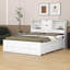 Structure de lit plateforme en bois avec 8 tiroirs, lit plateforme très grand avec tête de lit-167068645