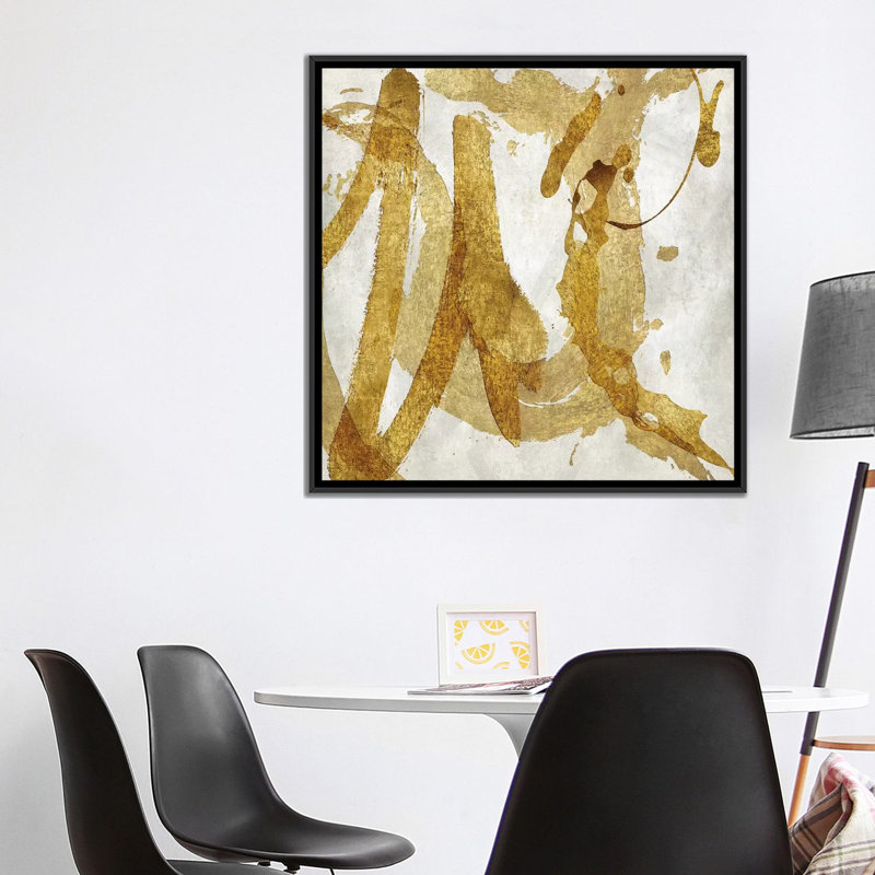 « jubilant iv », impression sur toile, H 18 po x l 18 po x P 1,5 po, Toile avec cadre noir, Pas de tapis