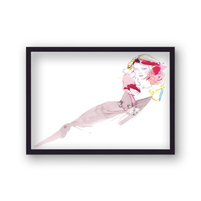 David Downton Lily Couture - Single Picture Frame Print