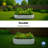 2PCS 6×3×1FT Interlocking Oval  Galvanized Steel Planting Beds