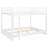 Queen White Bunk Bed, Pine And Framework, Features, No Box Spring Required, Quick Setup Bed With , Features Included, Needed,